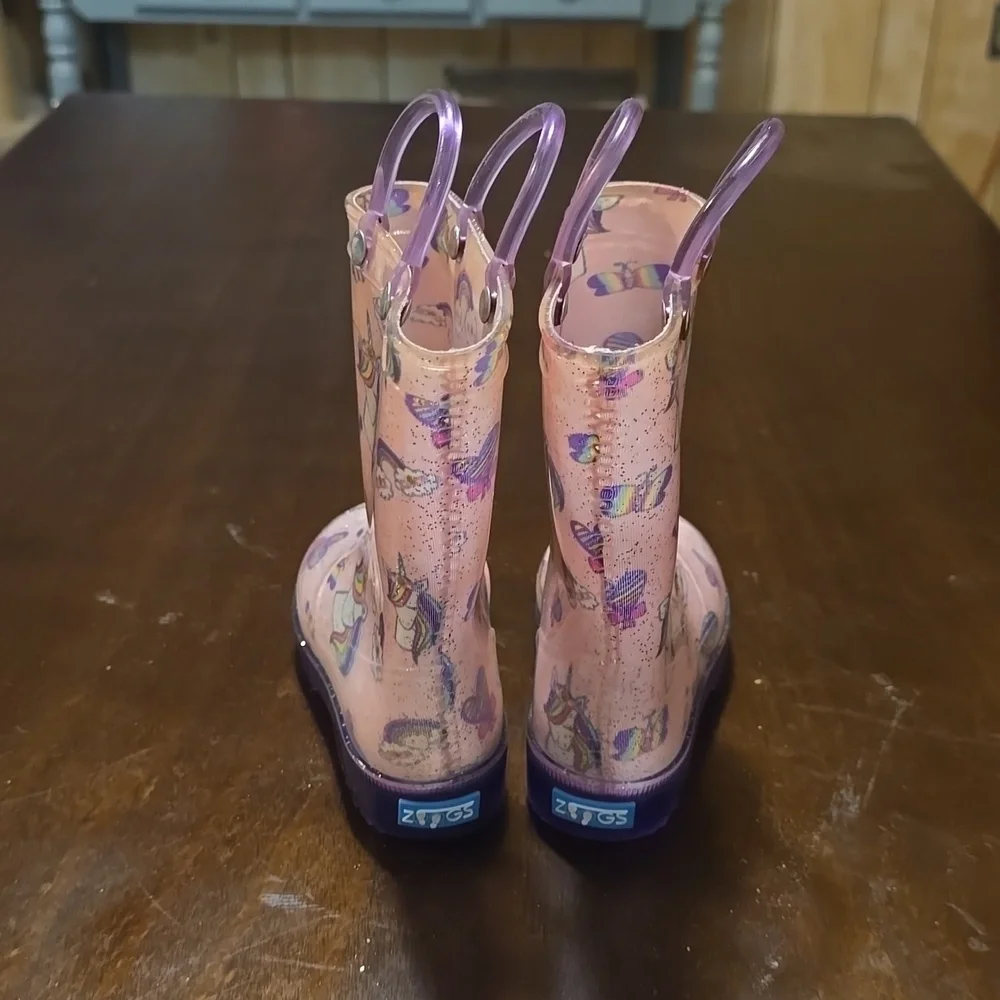 Zoogs Light‎ Up Unicorn Rainboots Size 6